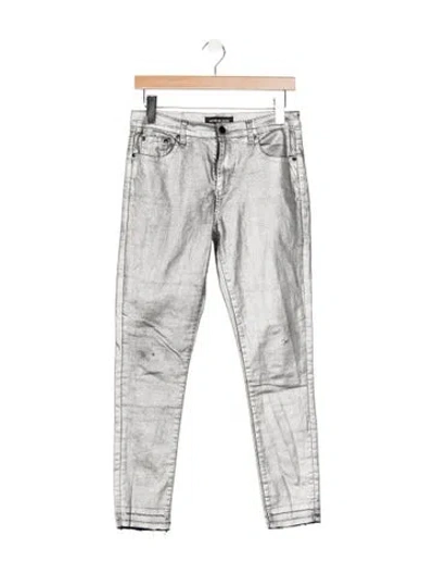 Pre-owned Neon Blonde Mid-rise Skinny Leg Jeans In Multicolor