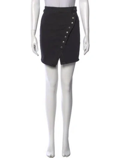 Pre-owned Neon Blonde Mini Skirt In Black