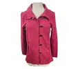 Neon Buddha Hometown Jacket In Cranberry In Pink