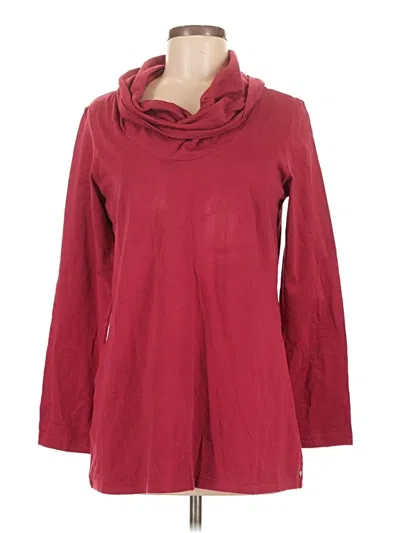 Pre-owned Neon Buddha Long Sleeve Blouse In Burgundy