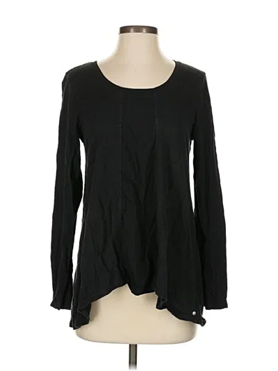 Pre-owned Neon Buddha Long Sleeve Top Black Square Neckline Tops