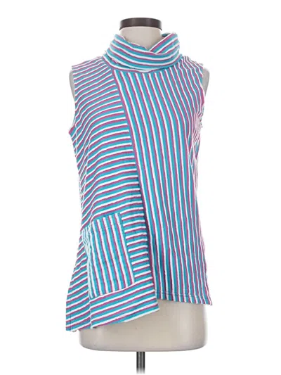 Pre-owned Neon Buddha Short Sleeve Turtleneck In Blue