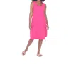 Neon Buddha Tropical Rain Midi Dress In Glam Pink In Multi