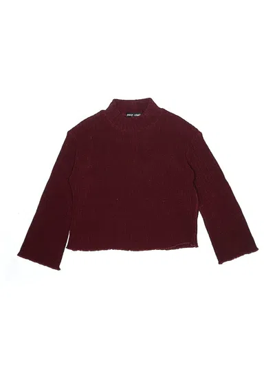 Pre-owned Neon Rebels Kids' Turtleneck Sweater In Burgundy