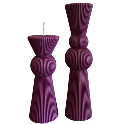 Neos Candlestudio Pink / Purple Chandelle - Plum