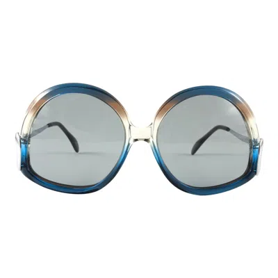 Pre-owned Neostyle Vintage Rare Menrad M508 Funky Multicolor Blue & Silver 1970 Sunglasses