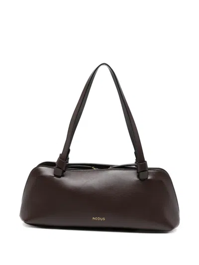 Neous Logo-print Shoulder Bag In Brown