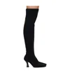 Neous 80mm Leather Knee Boots In Black