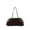 Neous Patchwork Design Shoulder Bag In Brown