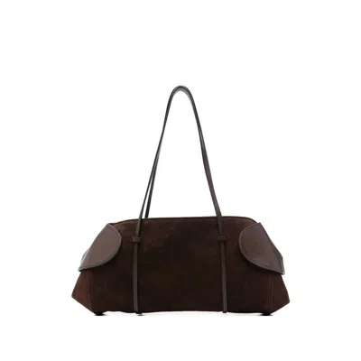 Neous Suede Shoulder Bag In Brown