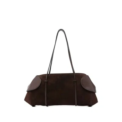 Neous Suede Shoulder Bag In Brown