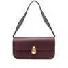 Neous Clasp-fastening Suede Shoulder Bag In Red