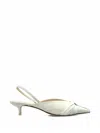 Neous Borea Twisted Slingback Pumps In White