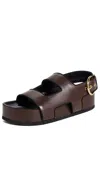 Neous Cher Sandals Dark Chocolate/black In Dark Chocolate/black