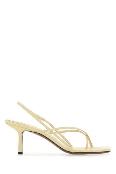 NEOUS CREAM LEATHER SHAMALI SANDALS