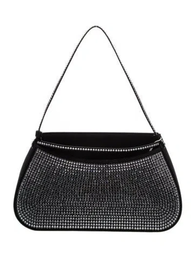 Pre-owned Neous Crystal Shoulder Bag In Black