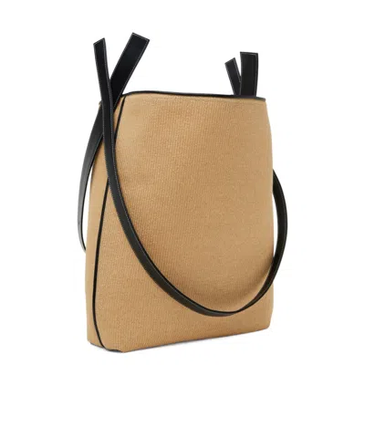 Neous Beige Saturn 2.0 Tote In Black/ Natural