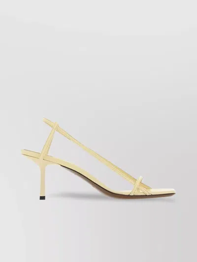 Neous Cream Leather Merga Sandals In Neutral