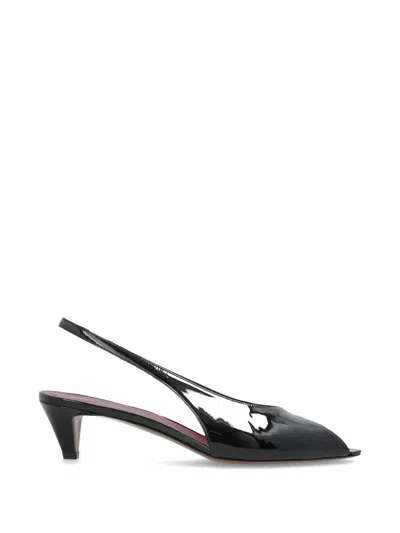Neous Hamal Peep-toe Slingback Pumps In Black