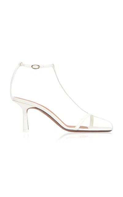 Neous Jumel Leather Sandals In White