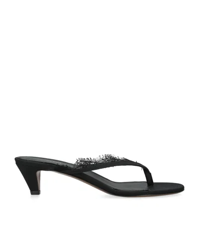 Neous Lace-trim Kalliope Sandals 40 In Black