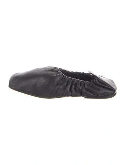 Pre-owned Neous Leather Ballet Flats In Blue