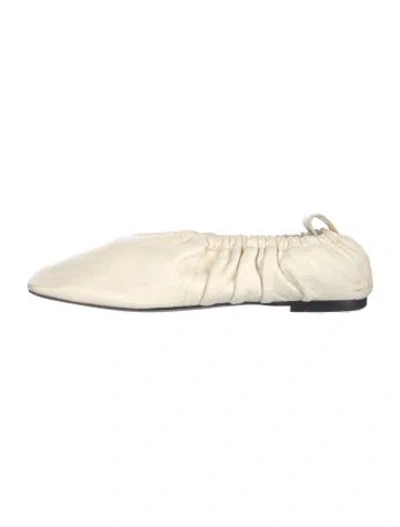 Pre-owned Neous Leather Ballet Flats In Neutrals