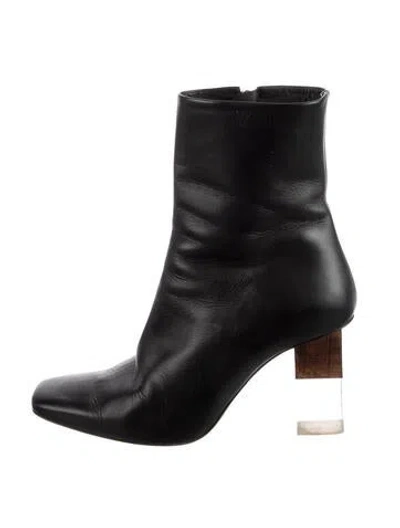 Pre-owned Neous Leather Boots In Black