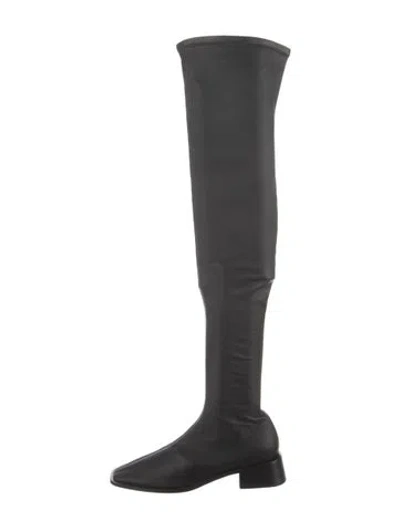 Pre-owned Neous Leather Boots In Black