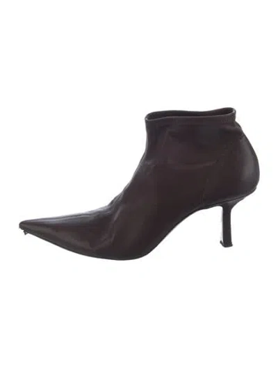 Pre-owned Neous Leather Boots In Brown