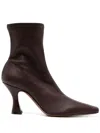 Neous Woman Ankle Boots Black Size 8 Textile Fibers In Brown