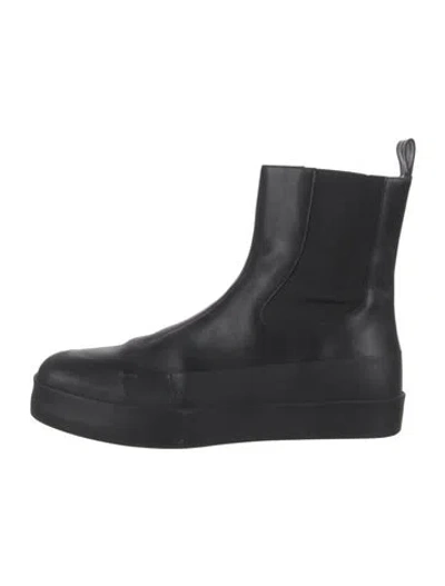 Pre-owned Neous Leather Chelsea Boots In Black