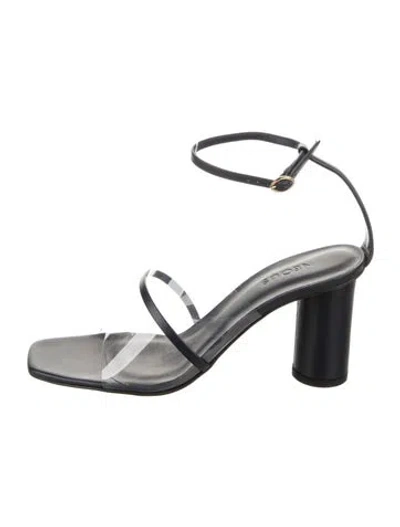Pre-owned Neous Leather Sandals In Black