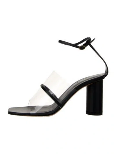 Pre-owned Neous Leather Sandals In Black