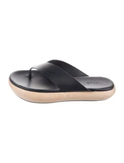 Pre-owned Neous Leather Sandals In Blue