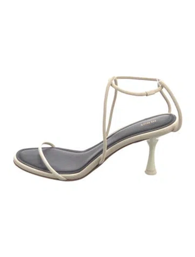 Pre-owned Neous Leather Sandals In Gold