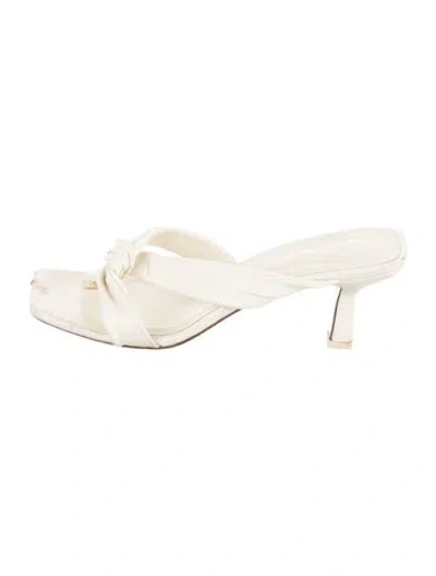 Pre-owned Neous Leather Sandals In Neutral
