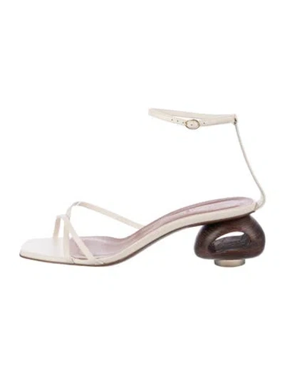 Pre-owned Neous Leather Sandals In Neutrals