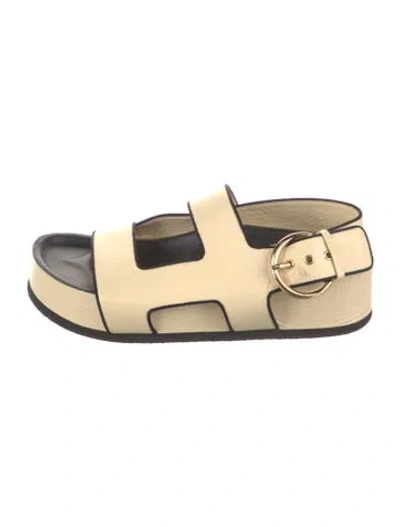 Pre-owned Neous Leather Sandals In Neutrals