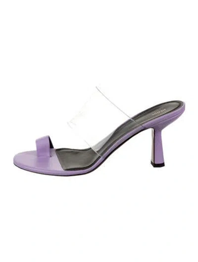 Pre-owned Neous Leather Sandals In Purple