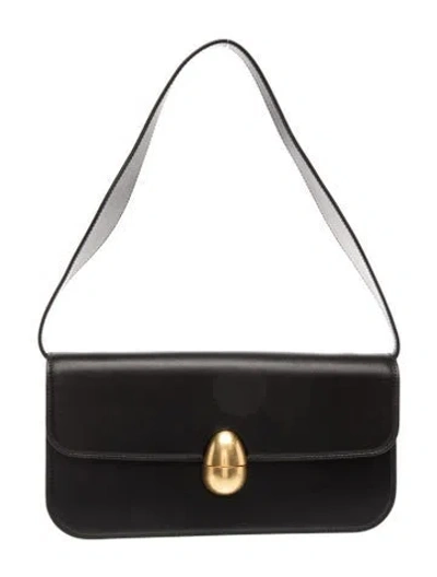 Pre-owned Neous Leather Shoulder Bag In Black