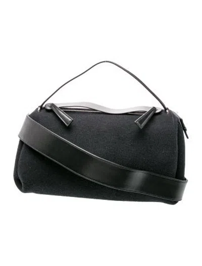 Pre-owned Neous Leather Shoulder Bag In Black