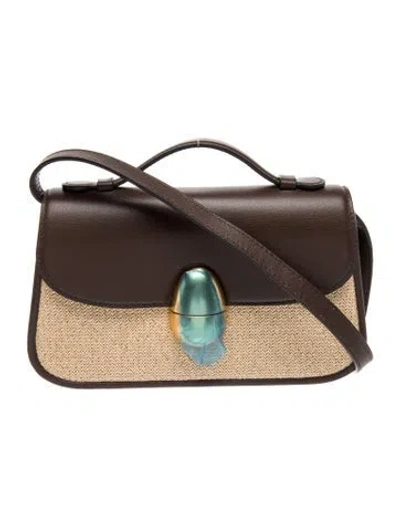 Pre-owned Neous Leather Shoulder Bag In Brown