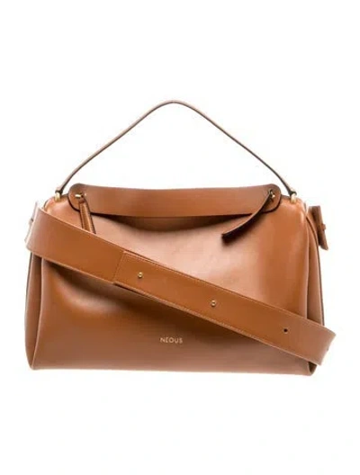 Pre-owned Neous Leather Top Handle Bag In Brown