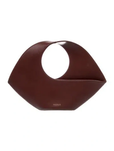 Pre-owned Neous Leather Top Handle Bag In Brown