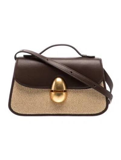 Pre-owned Neous Leather Top Handle Bag In Brown