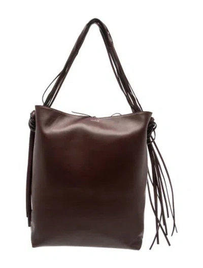 Pre-owned Neous Leather Tote In Brown
