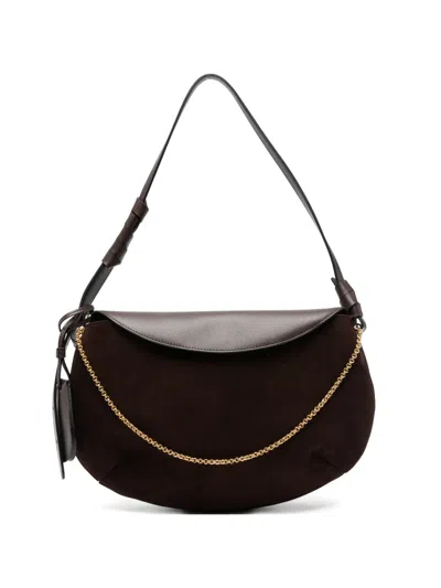 Neous Libra Chain-detail Shoulder Bag In Brown