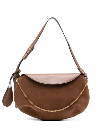 Neous Libra Chain Shoulder Bag In Brown