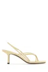 Neous Leather Sandals In Light Yellow